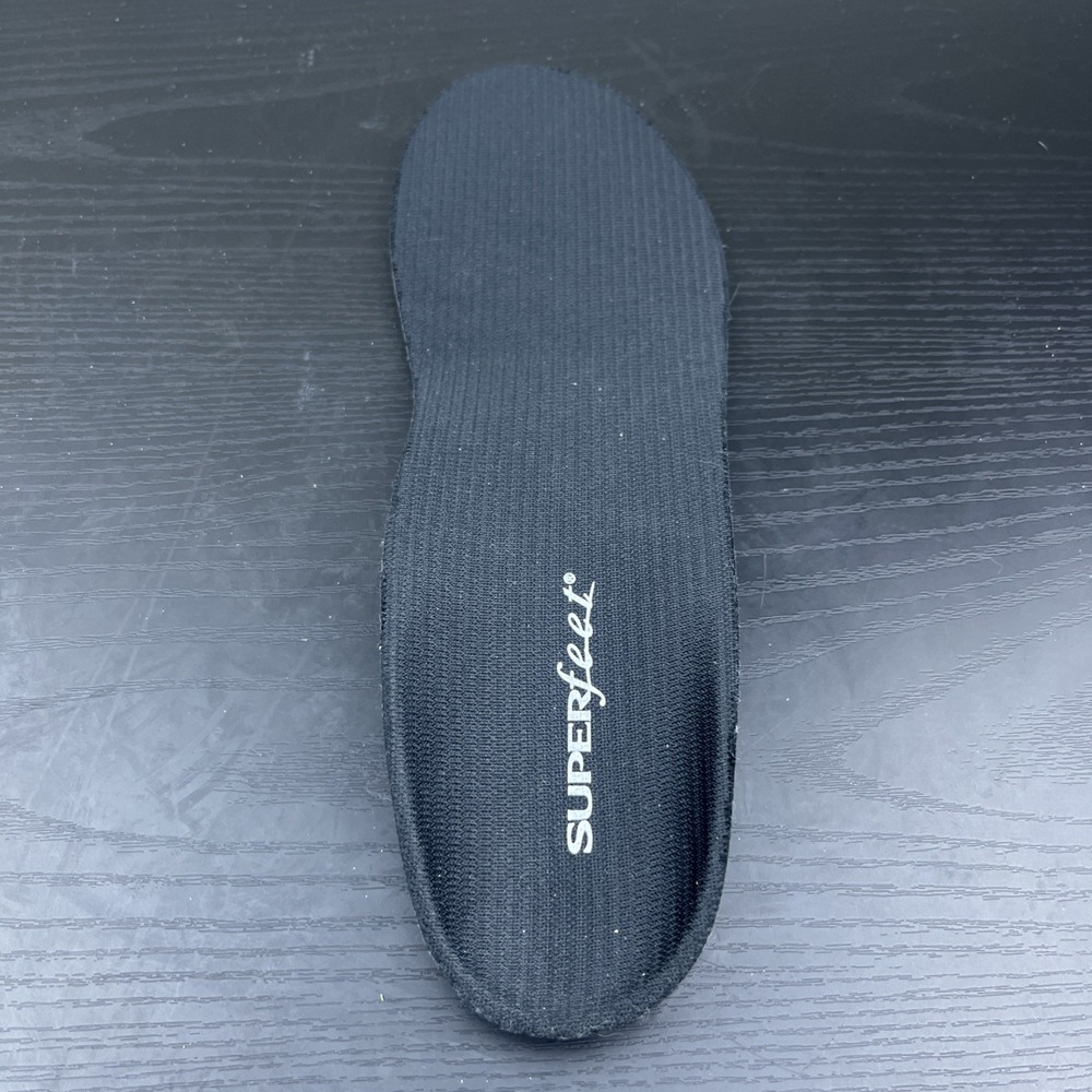 Superfeet Black Insoles Size‎ E RIGHT Insole Only Orthotic Shoe Insert